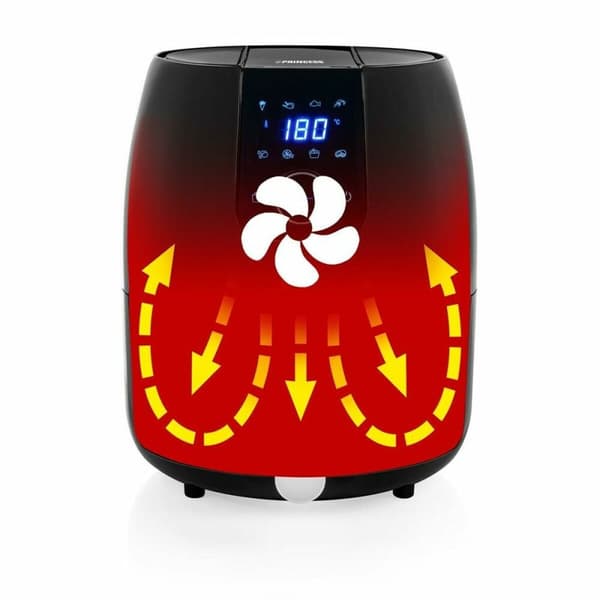 Airfryer Princess 01.182025.01.001 Musta 4,5 L 1500 W