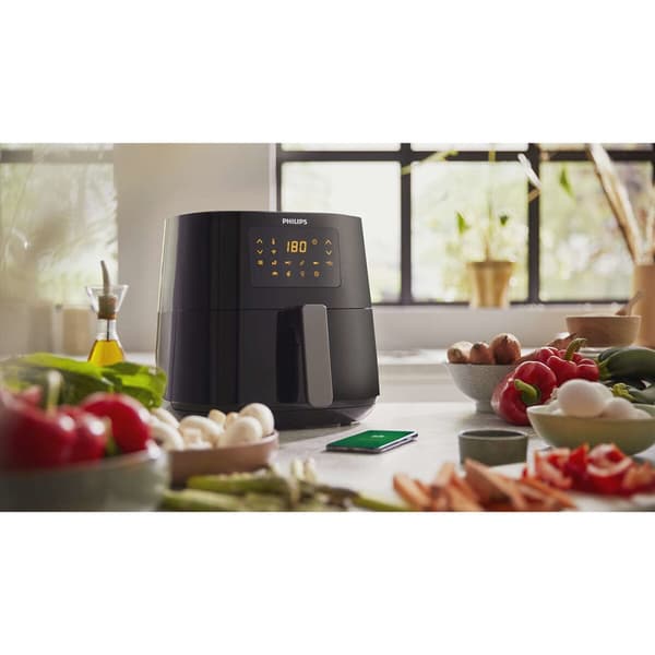 Airfryer Philips HD9280/70 Musta Hopeinen 2000 W 6,2 L