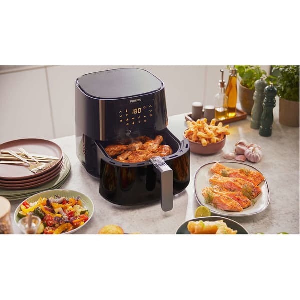 Airfryer Philips HD9280/70 Musta Hopeinen 2000 W 6,2 L