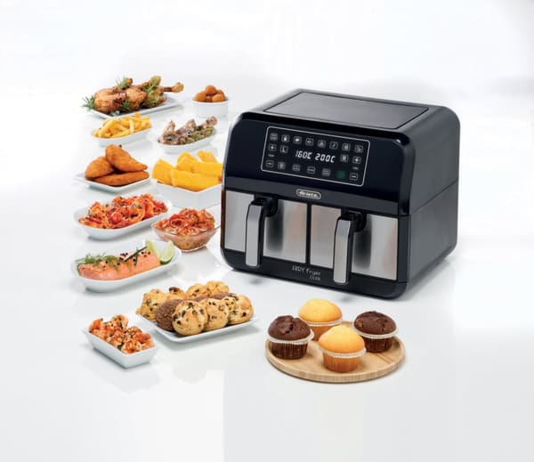 Ariete Air Fryer x 2 skuffer metall