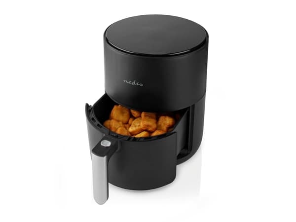 Nedis KAAF140BK, Varmluftsfrityr, 3 l, 80 °C, 200 °C, 60 min, Single/enkelt