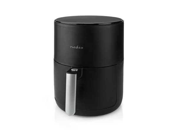 Nedis KAAF140BK, Varmluftsfrityr, 3 l, 80 °C, 200 °C, 60 min, Single/enkelt Sort