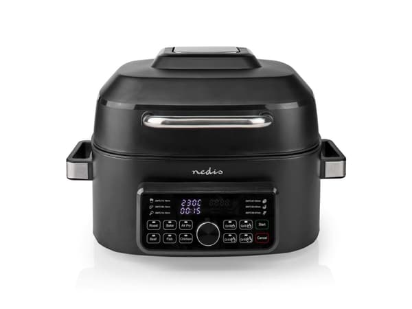 Nedis KAAFG600BK, Varmluftsfritös, 6 l, 120 ° C, 265 ° C, 120 min, Single