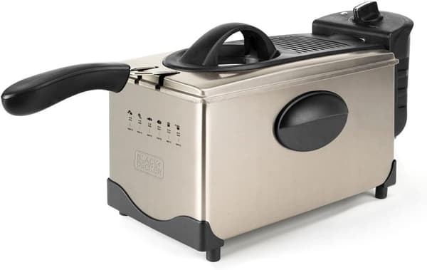 Black+Decker frituregryde BXDF2100E Sort, Rustfrit stål