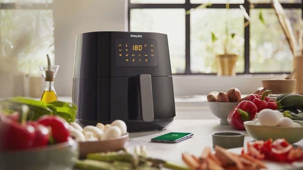 Philips Essential HD9280/70 frituregryde Enkelt 6,2 L 2000 W Frituregryde Sort, Sølv