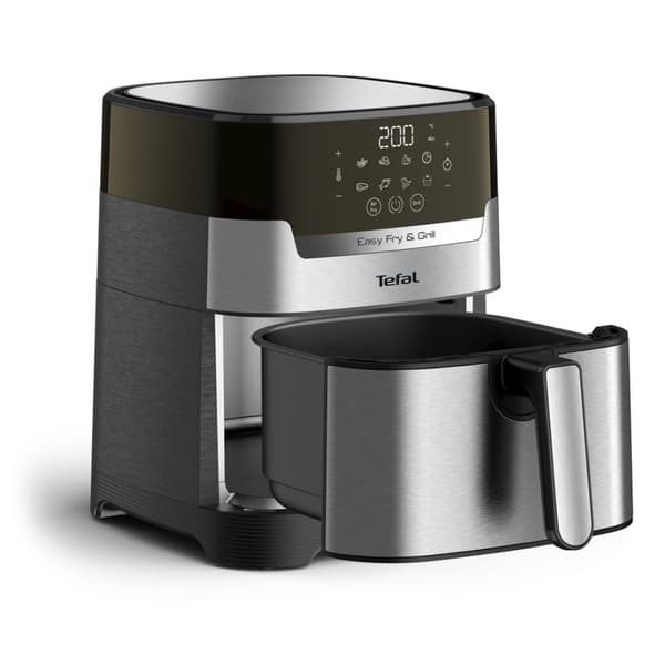 Tefal Easy Fry & Grilli EY505D15 rasvakeitin Yksittäinen 4,2 L Erillinen 1550 W Kuumailmakeitin Ruostumaton s