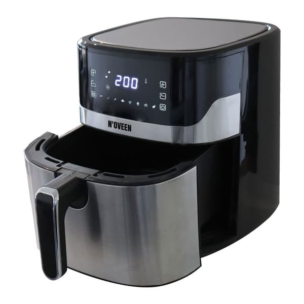 Kuumailmakeitin NOVEEN AF550 6,5 l 1600 W musta, hopea