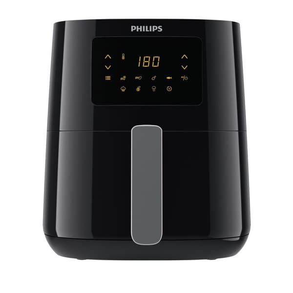 Philips Essential HD9252/70 rasvakeitin Yksittäinen 4,1 litran erillinen 1400 W kuumailmakeitin Musta, hopea
