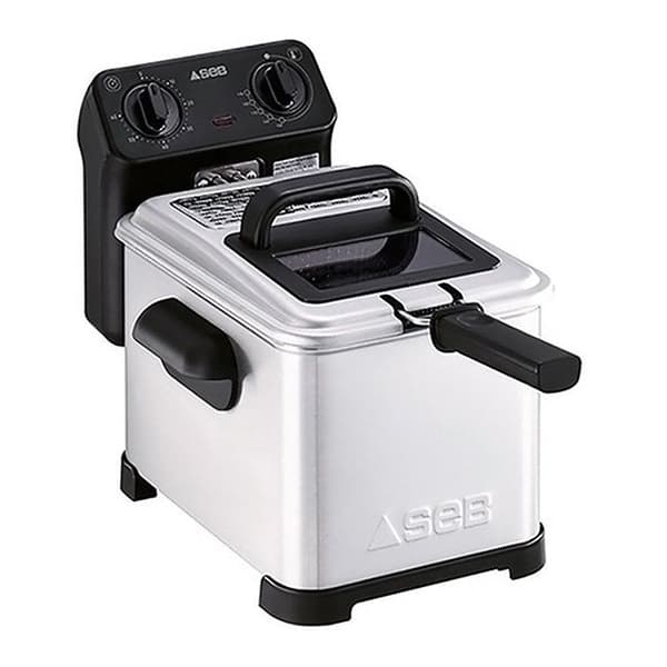Seb Fryer 4l 2400w rostfritt stål/svart - fr506d00