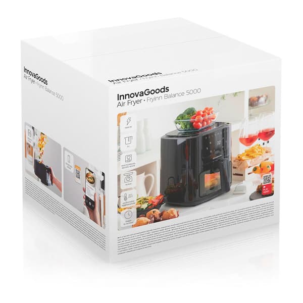 Innovagoods Ilmakuivain Fryinn Balance 5000 1500w 5l Musta 5 liters / EU Plug