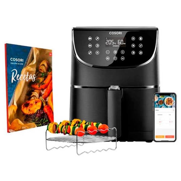 Cosori Air Fryer Premium Chef Edition 1700w 5.5l Silver 5.5 Liters / EU Plug