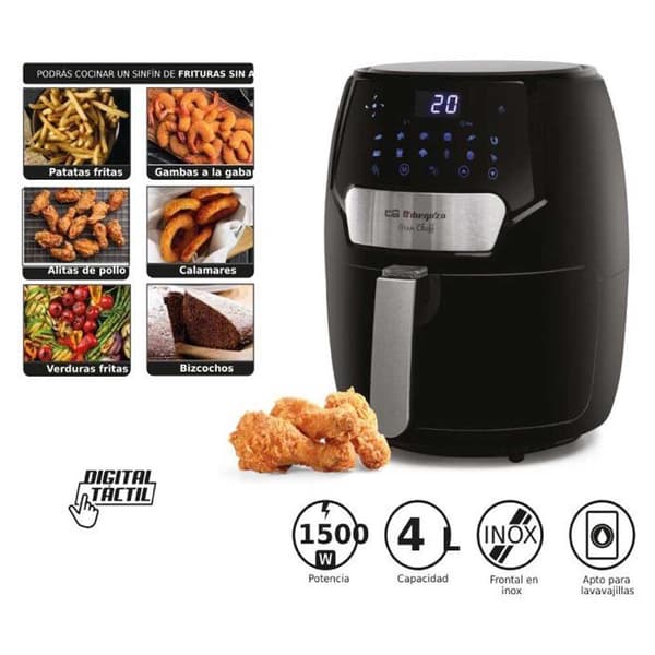 Orbegozo Air Fryer Fdr 65 1500w 4l Søvfarvet 4 Liters / EU Plug