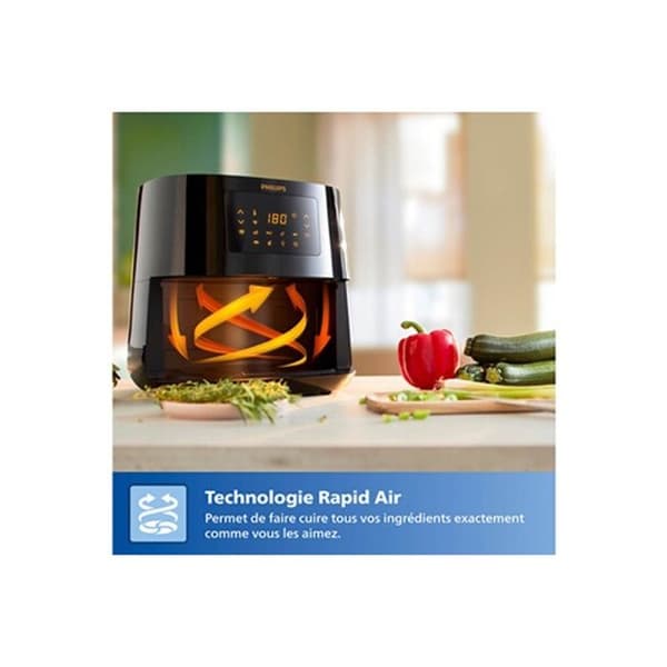PHILIPS Essential Airfryer XL HD9280/70 Hot Air Fryer Connected Rapid Air Technology 6,2 L 2000W