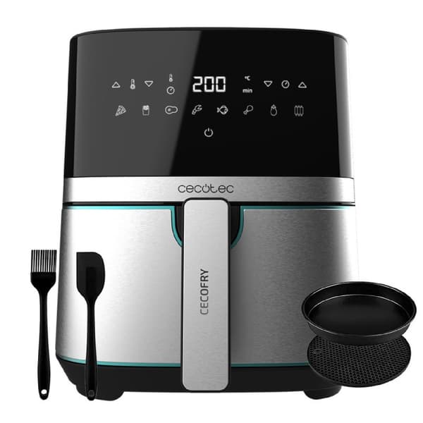 Cecotec Air Fryer Cecofry Full Inox 5500 Pro Con Accesorios 1700w 5.5l Sort