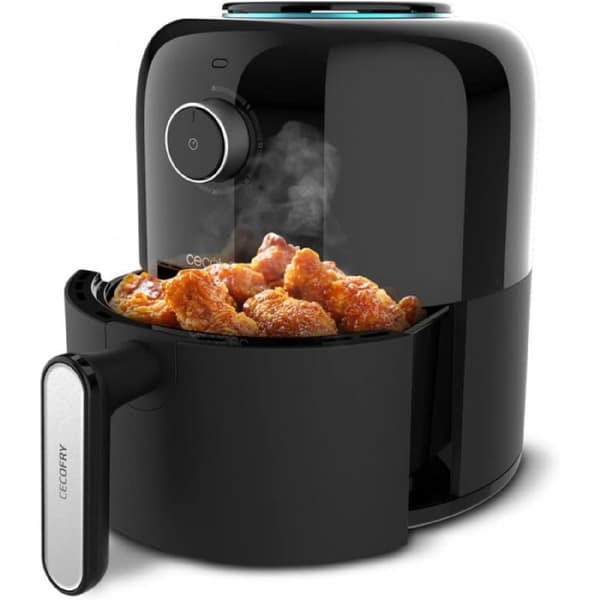 Cecotec Manual air fryer, oil-free, compact design with 2.5 l capacity and PerfectCook technology.