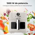 Miniatyrbild 3 av 5: Cecotec Digital air fryer with 5L cooking area, retro design, window and PerfectCook technology.
