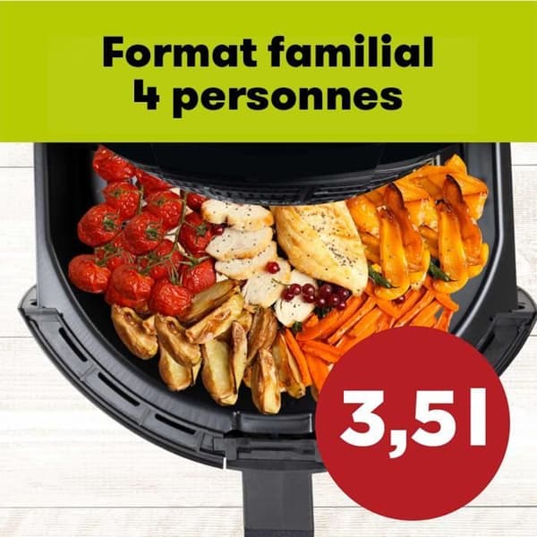 SHOP-STORY - AIR FRYER PRO: Rosmarino oljefri varmluftsfritös - 3,5 L - 1500 W