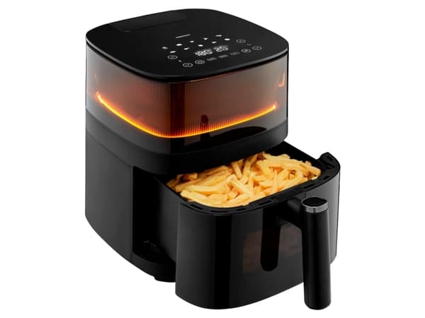 MEDION LIFE X10 XL, Varmluftfrityrkoker, 5 L, 80 °C, 230 °C, Enkel, Svart Sort
