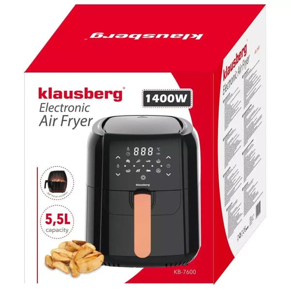 FRITUS 5,5L 1400W KLAUSBERG LUFTFRIT�RE KB-7600