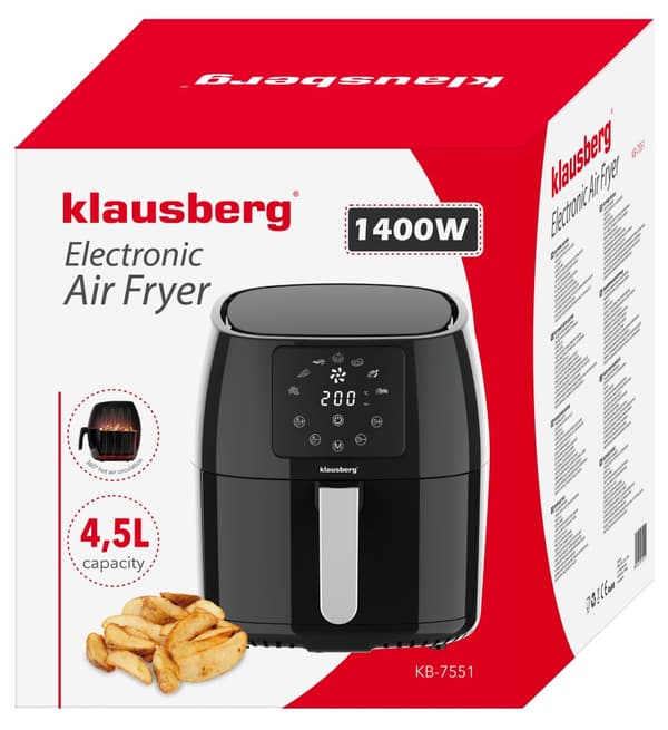 Klausberg 4,5l fedtfri frituregryde