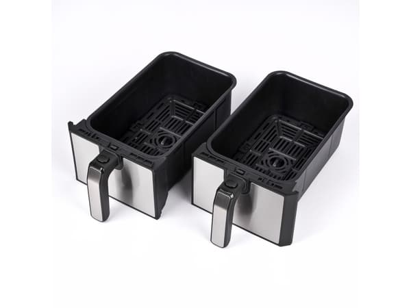 G3 Ferrari G10150, Hot air fryer, 8 L, 1.8 kg, 200 °C, Double, Black, Stainless steel