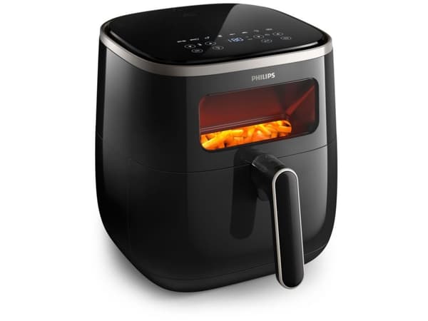 Philips 3000 series Airfryer HD9257 3000 XL med fönster, Varmluftsfritös, 5,6 l, 80 ° C, 200 ° C, 5 personer, 60 min