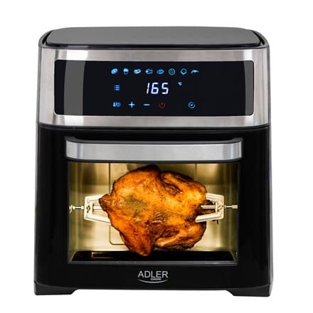 Adler | AD 6309 | Airfryer Ovn | Effekt 1700 W | Kapacitet 13 L | Rustfrit stål/sort Sort, Sølv