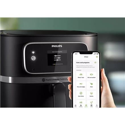 Philips | HD9880/90 7000 XXL Tilsluttet | Airfryer Combi | Effekt 2200 W | Kapacitet 8,3 L | Sort