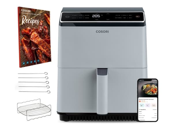 Cosori Dual Blaze CAF-P583S-AEUR Airfryer 1.7kW ljusgrå