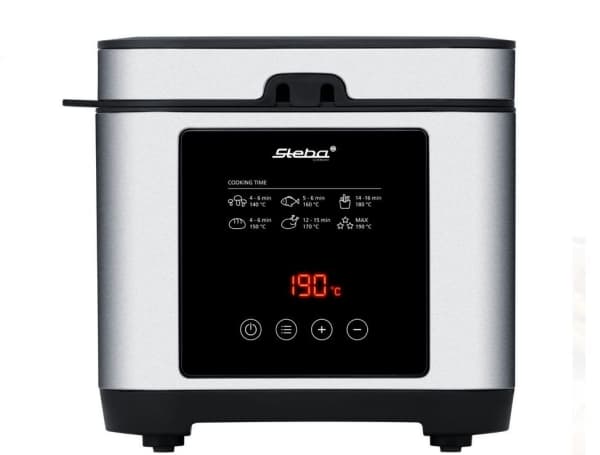 Steba DF 150F Färg: rostfritt stål svart, fritös, 2,5 L, 0,8 kg, 190 °C, 120 min., Enkelt