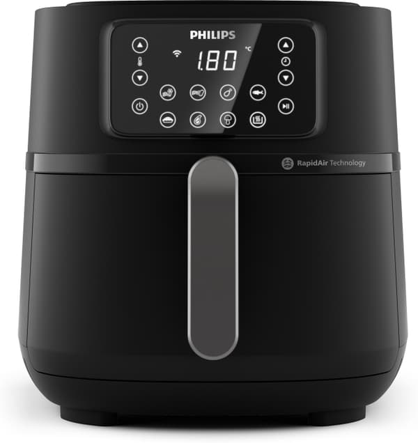 Philips 5000-serien XXL Connected HD9285/93 - airfryer Sort, Sølv