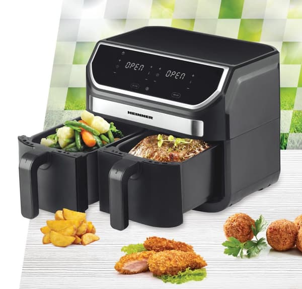 FRITEUZA DUBLA HEINNER HAF-KDB1700BK