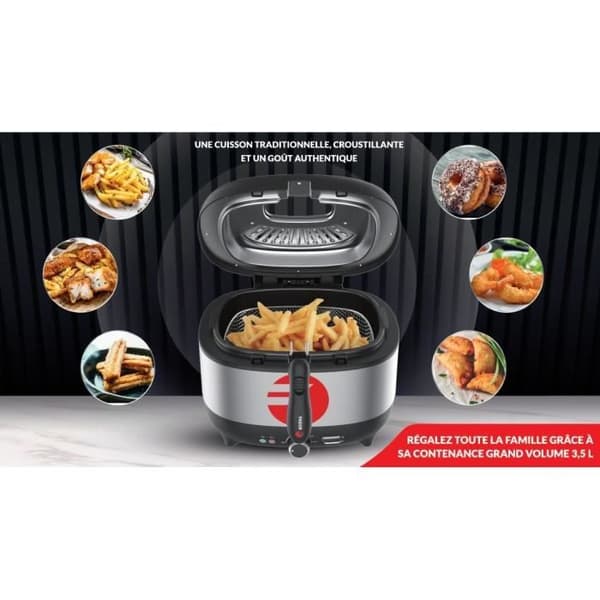 Elfritös - FAGOR - FG2310 - 3,5L -1800 W - Antiluktfilter - Stålkropp