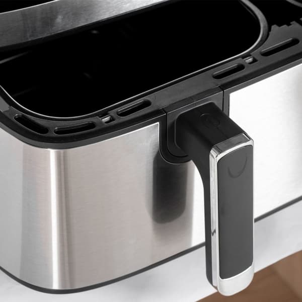 Rootz Hot Air Fryer - Frituregryde - Dual Basket Fryer - 2700W - 8 indstillinger - Smart Finish - Sundere måltider - 41,8 cm x 39,2 cm x 31,1 cm - Sor