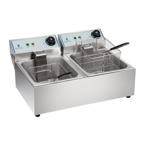 Dobbelt elektrisk frituregryde 2x5L