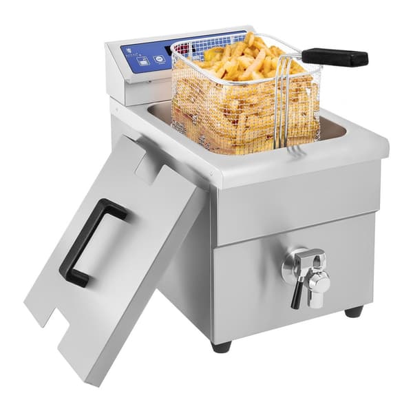 Induktionsfrituregryde med hane 230V Royal Catering 10L