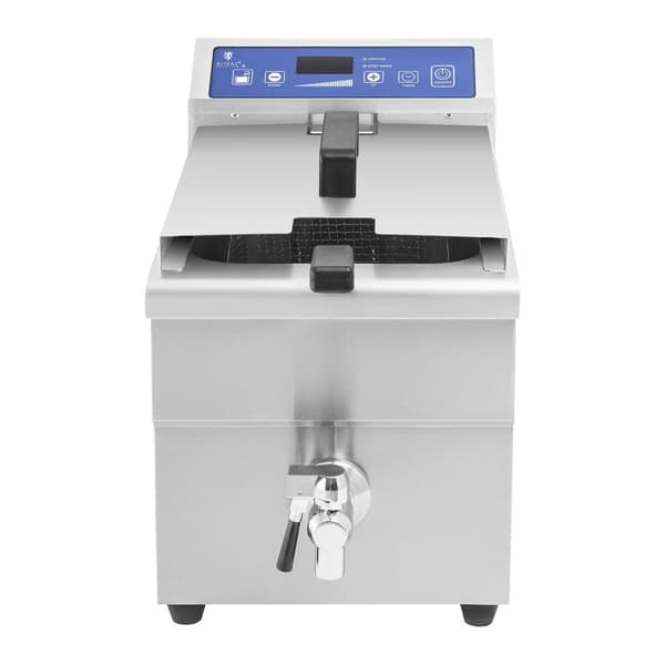 Induktionsfrituregryde med hane 230V Royal Catering 10L
