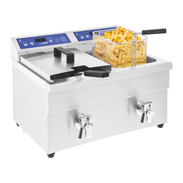 Dobbelt induktionsfrituregryde 7000W 230V Royal Catering 2x 10L