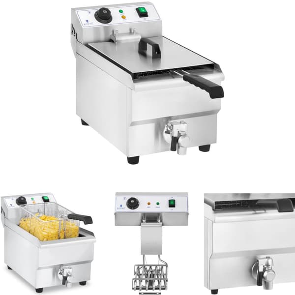 Professionel cateringfrituregryde med hane 230V 10L