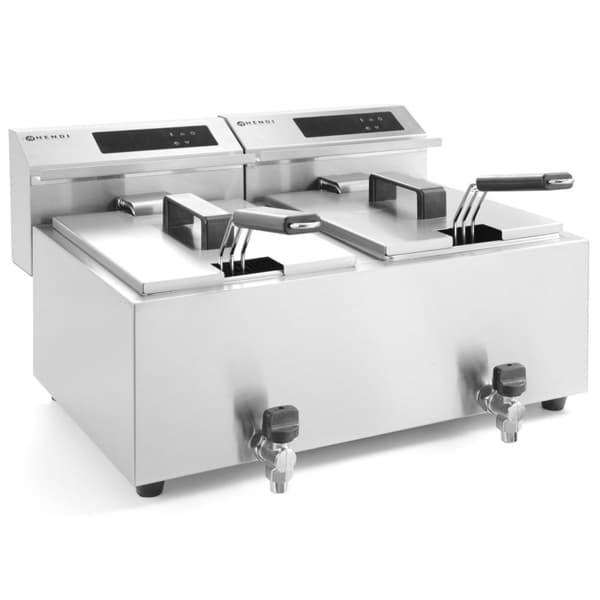 Mastercook digital panelfrituregryde med hane 2x8L 2x3500W