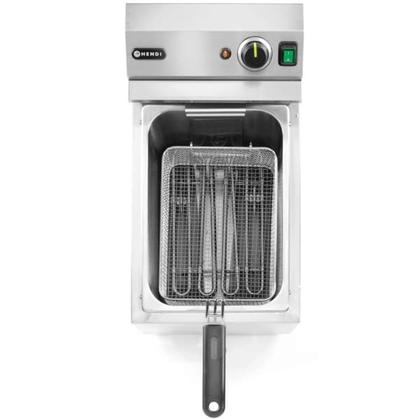Justerbar elektrisk frituregryde med afløbshane 400 V 66000 W 10 l - Hendi 209424