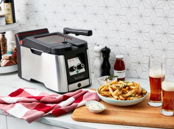 Tefal Clear Duo FR600D, Stekepanne, 0,65 L, 1,2 kg, 3,5 L, Karbonfiber, 30 min.
