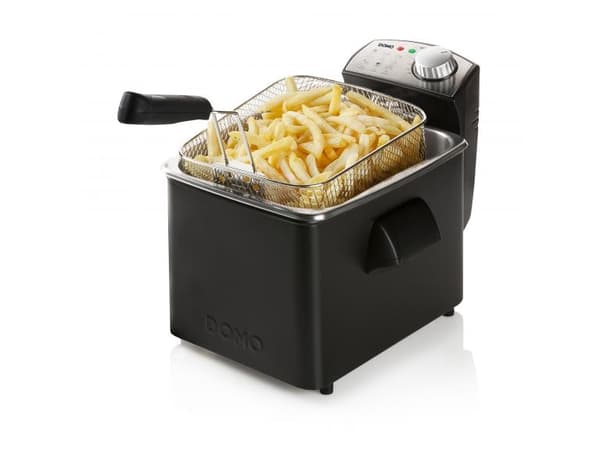 Domo DO1014FR, Varmluftsfrityr, 4,5 l, 140 °C, 190 °C, Single/enkelt, Sort