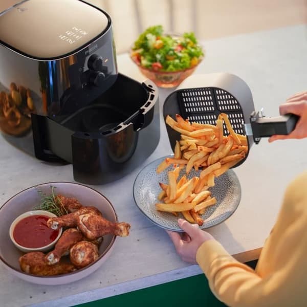 Fritös utan olja PHILIPS - Airfryer HD9200/90 Serie 3000 - Kapacitet 4,1L - För upp till 4 personer - 7 tillagningsprogram - 1400W
