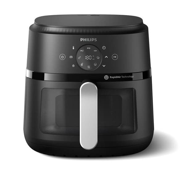 Fritös utan olja - Philips - NA231/00 - 1700 Watt - 6,2 liter - 13 tillagningslägen Svart, Silver
