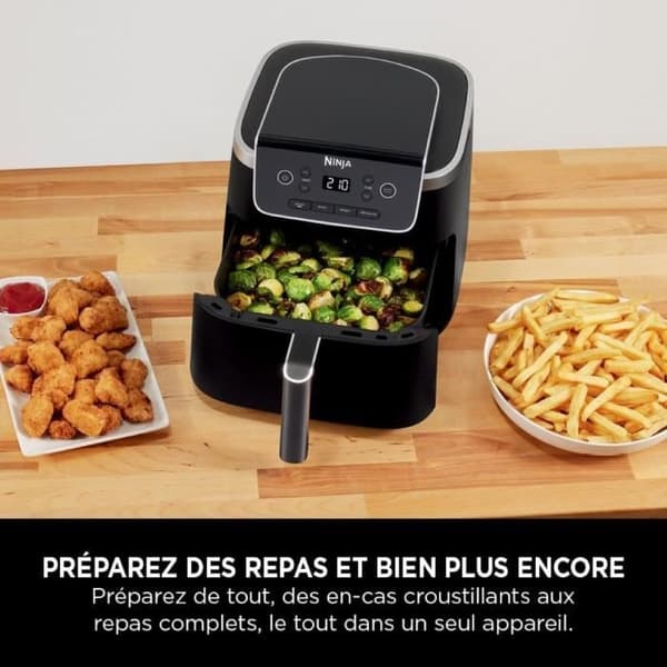 NINJA luftfritös - Pro AF140EU - Kapacitet 4,7L - 4 tillagningsprogram - 2000W