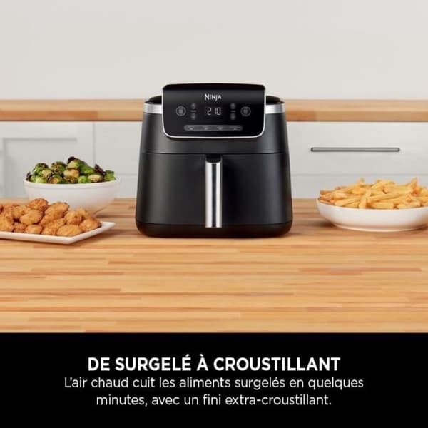 NINJA luftfritös - Pro AF140EU - Kapacitet 4,7L - 4 tillagningsprogram - 2000W