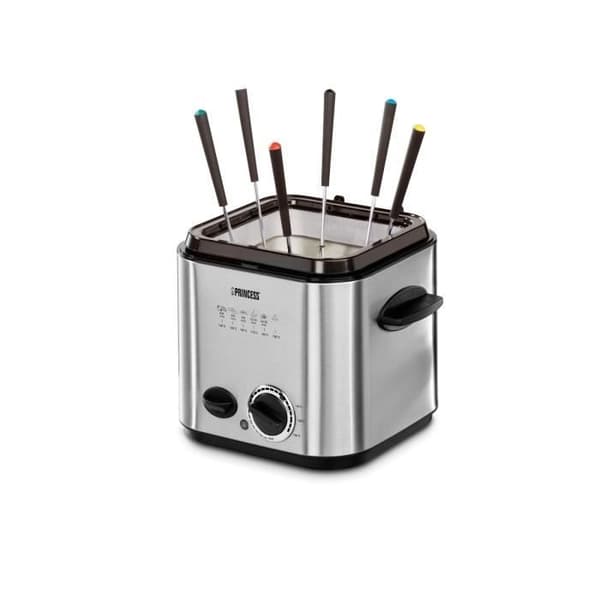 Princess Mini fritös och fondue 840 W 1,2 L Silver 182611