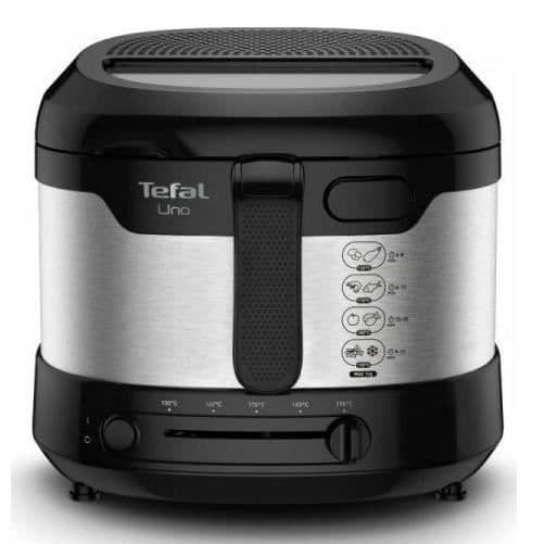 Tefal Uno Fritös - TEFAL - FF215D - 1600 Watt - Svart - Kapacitet 1 kg