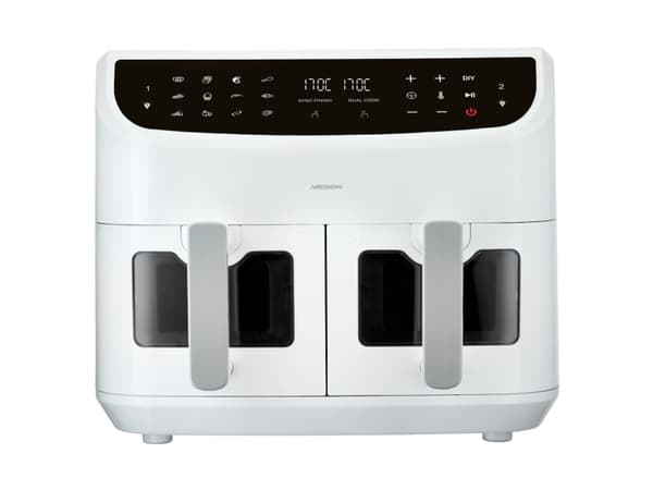 MEDION LIFE P20, Varmluftsfrityr, 8,7 l, 50 °C, 200 °C, 60 min, Dobbel